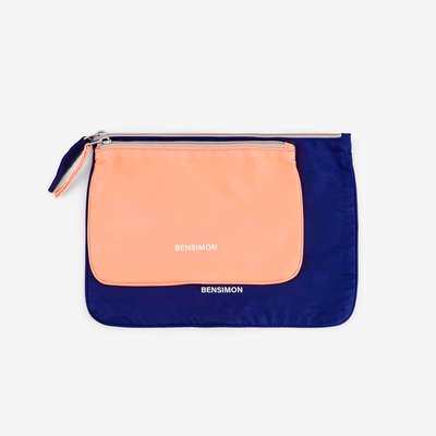 Pochette rectangulaire Zipped Pocket en nylon recyclé BENSIMON