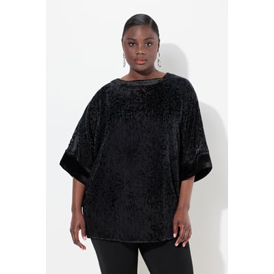 Chemisier oversize en velours dévoré ULLA POPKEN
