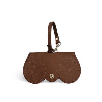 Etui à lunettes en cuir grainé PEANUT OH MY BAG