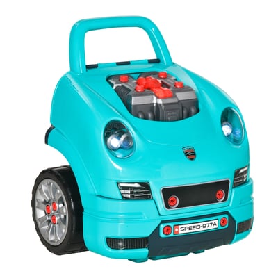 Atelier « Kids Engine » Plastique Bleu-vert HOMCOM