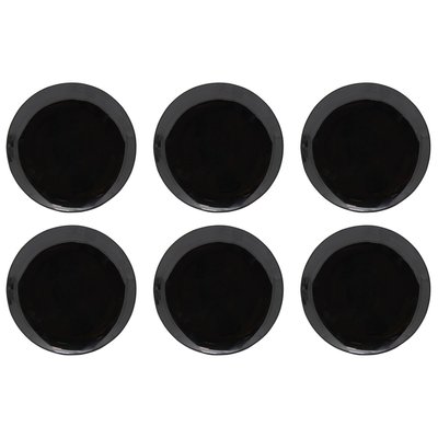 Assiettes en porcelaine noire (lot de 6) AUBRY GASPARD