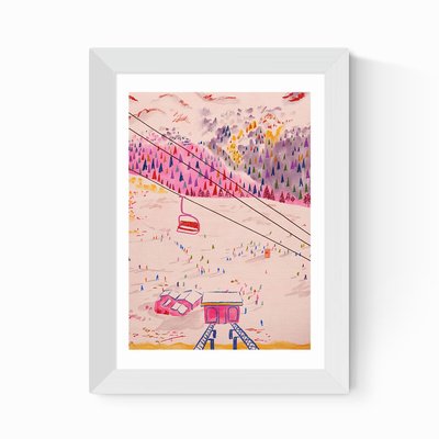 Winter Swiss Mountain by Kartika Paramita EAST END PRINTS