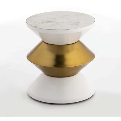 Table d'appoint en marbre rond argestues RECOLLECTION
