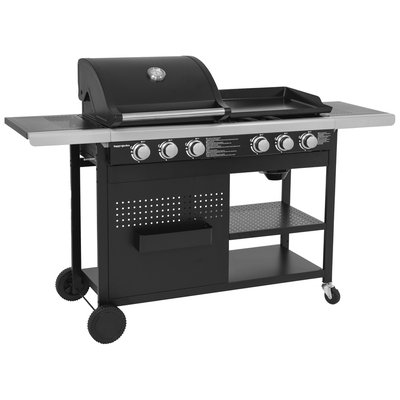 Barbecue duo au gaz 6 brûleurs, VESUVIO HAPPY GARDEN