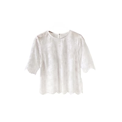 Blouse de mariée en dentelle grossesse ou collection mariage ENVIE DE FRAISE