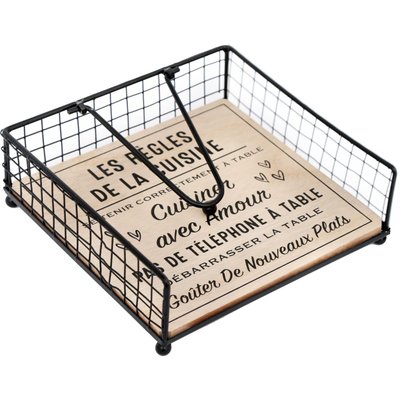 Porte-serviettes de table Règles de la cuisine Se tenir correctement JARDINDECO