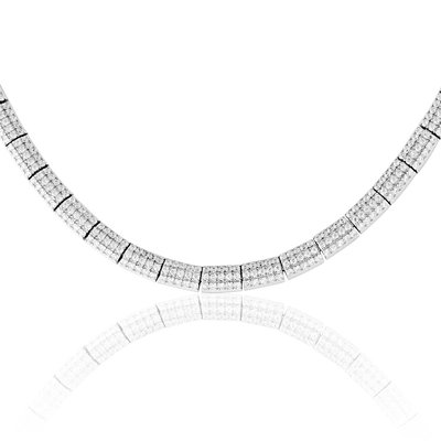 Collier en argent 925 et oxyde de zirconium CLEOR