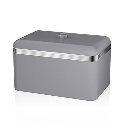 Retro Bread Bin in Grey SWAN