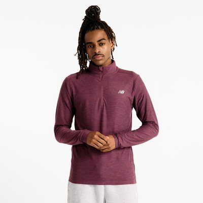 Space Dye 1/4 Zip Sweat col rond manches longues. NEW BALANCE