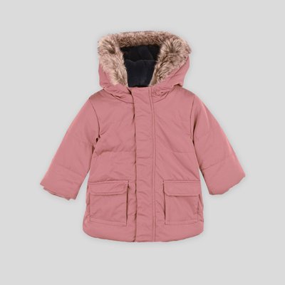 Parka à capuche chaude unie, mixte, rembourrage en polyester recyclé. BOUT'CHOU