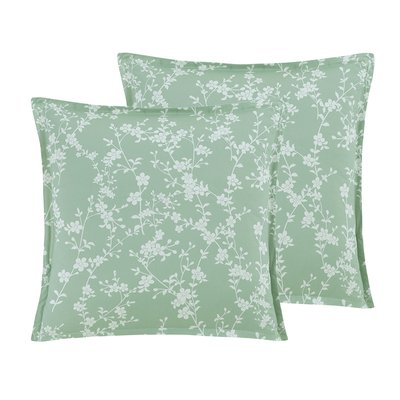 Lot de 2 taies d'oreillers en percale de coton MAYA SENSEI MAISON