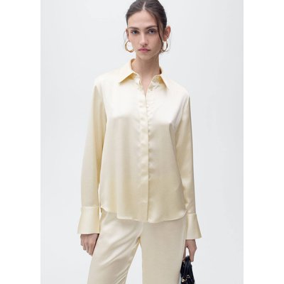 Chemise satinée boutons dissimulés MANGO