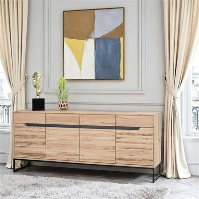 Buffet en bois de chêne blanc PALERME PIER IMPORT