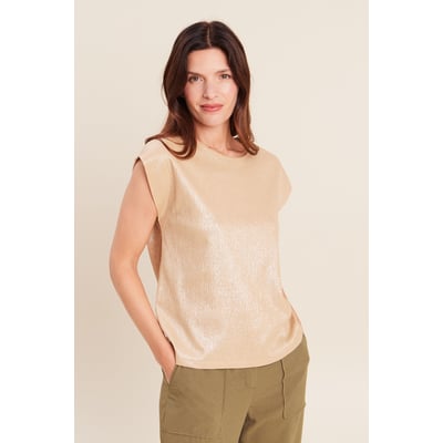 T-shirt col rond sans manches BREAL