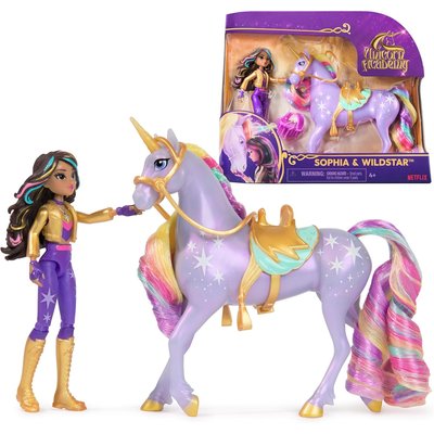 Unicorn Academy Licorne Wildstar et Poupée Sophia SPIN MASTER