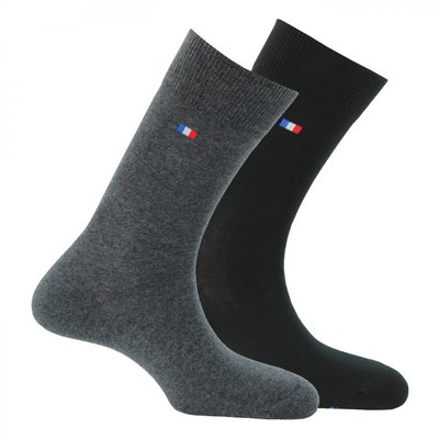 Lot de 2 paires de chaussettes en coton MADE IN FRANCE KINDY