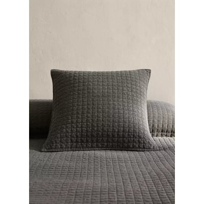 Housse de coussin pour lit en coton garment-dyed 50x50 cm MANGO HOME