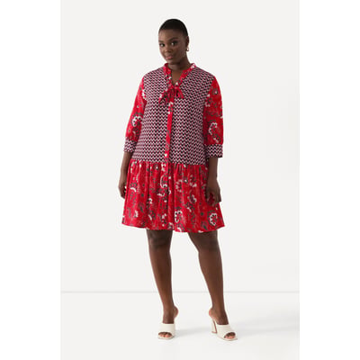 Blouse en lyocell, ruban à nouer, nœud ULLA POPKEN