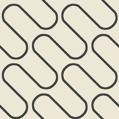 Linear Curve Geometric Cream Gold Wallpaper CATHERINE LANSFIELD