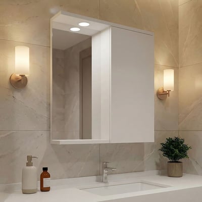 Шкаф для ванной с зеркалом, Purus / Пурус SO'HOME