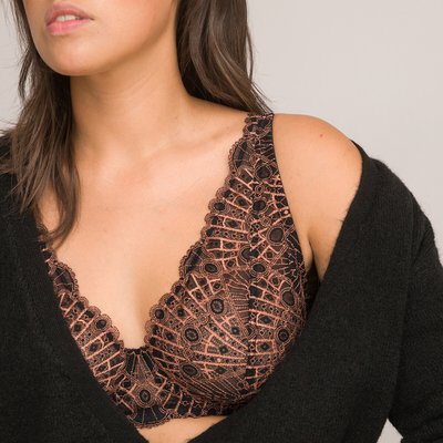 Soutien-gorge foulard en dentelle, Éventail LA REDOUTE COLLECTIONS PLUS