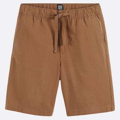 Seersuker Bermudashorts med elastisk talje LA REDOUTE COLLECTIONS