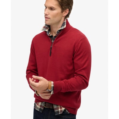Pull à demi-zip en coton Essentials SUPERDRY