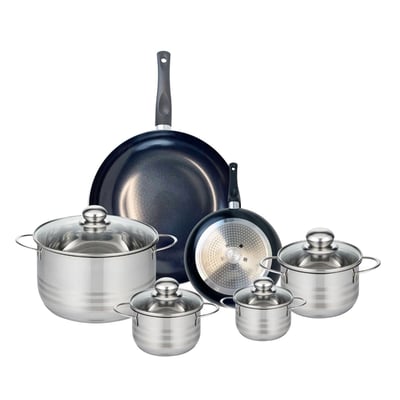 2 poêles 20/32cm + 4 faitouts 12/14/16/24cm PRIMA BRILLANT ELO