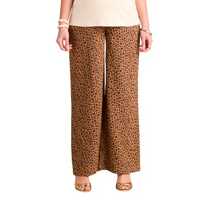 Pantalon large léopard grossesse en gaze de coton ENVIE DE FRAISE