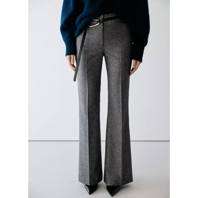 Pantalon de costume laine jaspée MANGO