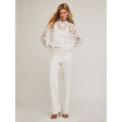 Pantalon flare en DRILL de coton stretch MOTIVI