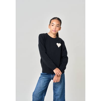 Pull fille motif cœur  ADONIS DEELUXE