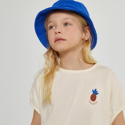 Футболка с круглым вырезом и вышивкой "ананас" LA REDOUTE COLLECTIONS