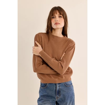 Pull droit, détails perlés MOLLY BRACKEN