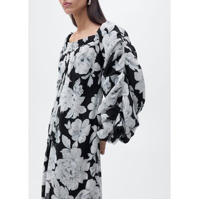 Robe bustier à fleurs MANGO