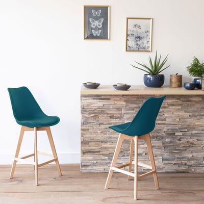 Lot de 2 tabourets scandinaves, SVEN HAPPY GARDEN