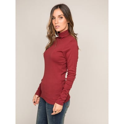 Sous Pull Col Roulé Pur Coton Peigné Fusee DONA LISA