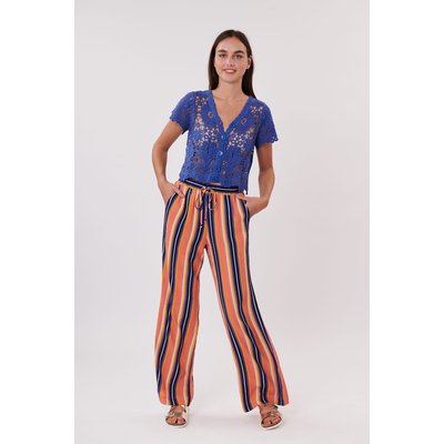 Pantalon ample rayé taille élastiquée PATSY DERHY