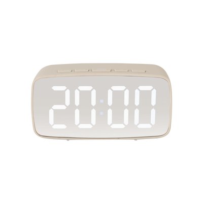 Réveil Silver Mirror LED PRESENT TIME