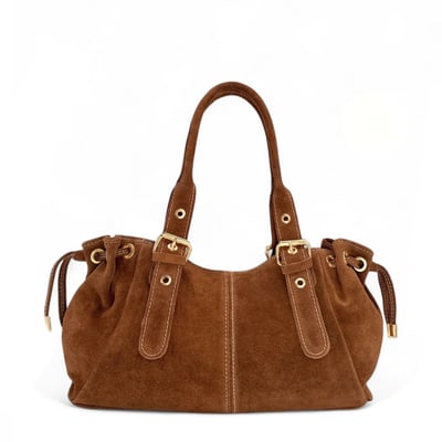 Sac bowling en croûte de cuir PRINCESSE SUEDE OH MY BAG