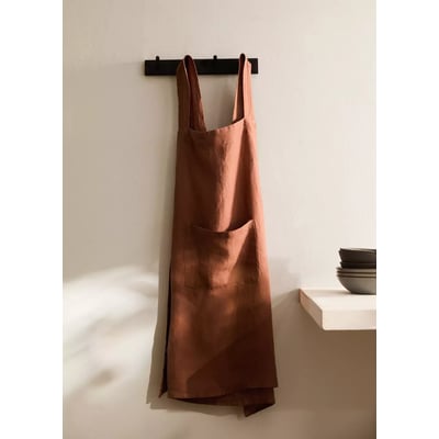 Tablier en lin surteint MANGO HOME