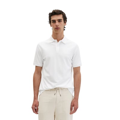 Polo piqué slim en mélange coton bio/viscose de poids moyen MARC O'POLO