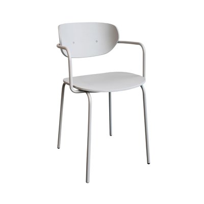 Chaise de salle à manger en fer et contreplaqué ARCH HUBSCH