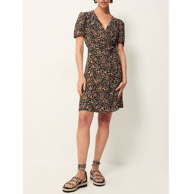Robe courte manches courtes imprimé CLAUDIA SESSUN