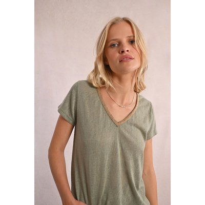 T-shirt manches courtes col V MOLLY BRACKEN