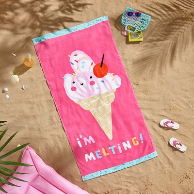 I'm Melting Cotton Beach Towel CATHERINE LANSFIELD
