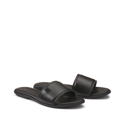 Mules rasas, em pele TOMMY HILFIGER