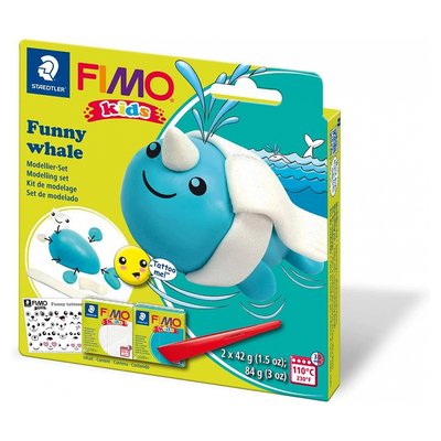 Kit  Kids Funny Whale - baleine FIMO