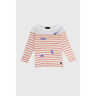 Marinière à motif en coton épais KIDS ARMOR-LUX