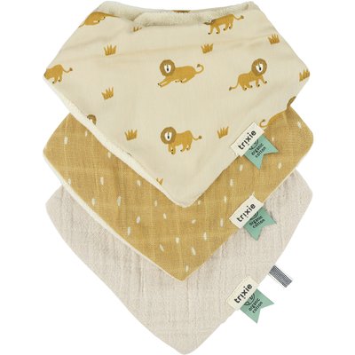 Lot de 3 bavoirs bandanas TRIXIE